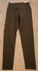 NEW NWT WOMENS JUNIORS large OFFLINE OG by AERIE HI-RISE LEGGINGS PANTS green - Picture 1 of 6