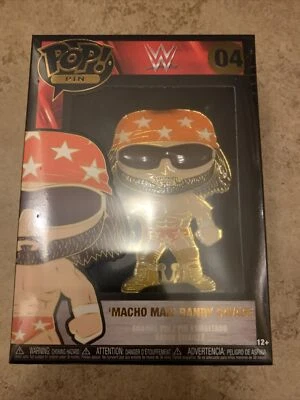 WWE Randy Macho Man Savage Esmalte Grande Pop! Pin Foto 1 de 2