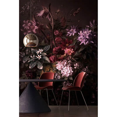 Fotomural Flores Floral Negro Rosa Premium Vlies Walls by Patel (23,10€/1m²) Foto 1 de 3