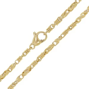 Collar de eslabón de moda de oro amarillo liso de 10 K 26" 3.5 mm 38.4 gramos - Imagen 1 de 5