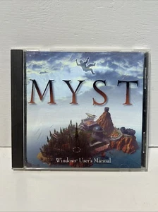 MYST Vintage 1993 Windows 3.1 / 95 PC CD Rom Cyan Video Game w/ User's Manual - Picture 1 of 11