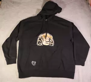 Bob’s By Skecher’s Hooded Front Pocket Sweatshirt, 2XL XXL Black - Picture 1 of 7