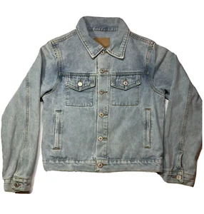 Denim Jacket Girls Size M/L Stonewash Blue Color - Picture 1 of 4
