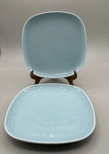 IKEA 365 Susan Pryke  Light Blue Turquoise  Salad plate SET OF 2 - Picture 1 of 6