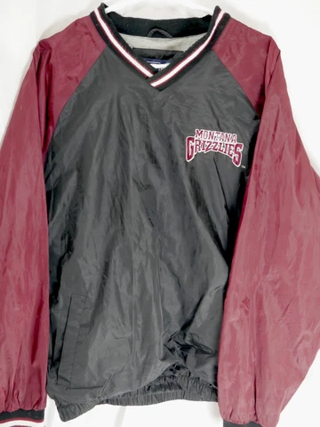 G-III Sports by Carl Banks Montana Grizzlies V-Neck Pullover Windbreaker Medium Cover