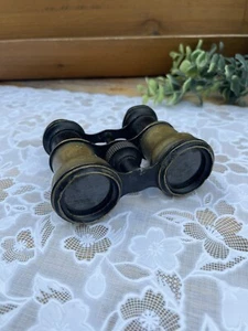 Ancienne Petite Paire de Jumelles en Laiton - Opéra - Théâtre - Courses Chevaux - Imagen 1 de 15