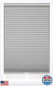 DEZ FURNISHINGS Cordless 1.5" Blackout Cellular Shade, Sterling Gray, 30" W x - Picture 1 of 5