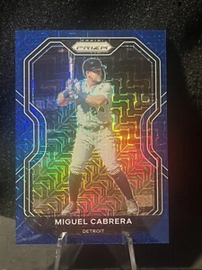 2021 Panini Prizm #250 Tier III Blue Mojo Miguel Cabrera #/199 Detroit Tigers - Picture 1 of 2