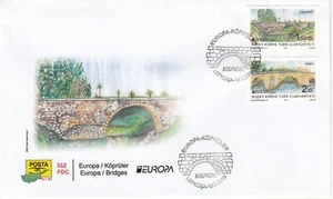 Cyprus Turkey.2018 EUROPA CEPT.Bridges. FDC - Picture 1 of 1