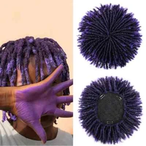 Belle Show Synthetic Topper Closure Handmade Dread Hair Topper Wig Hair Toupee - Picture 1 of 33