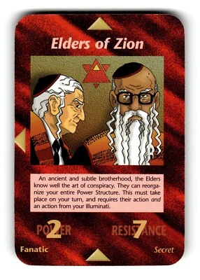 Elders of Zion Card Unlimited INWO Illuminati New World Order Game - Image 1 of 4