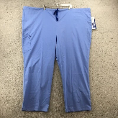 Workflow By Landau Scrub Cargo Pants Mens 5XL (actual 46x32) Blue High Rise - Image 1 of 4