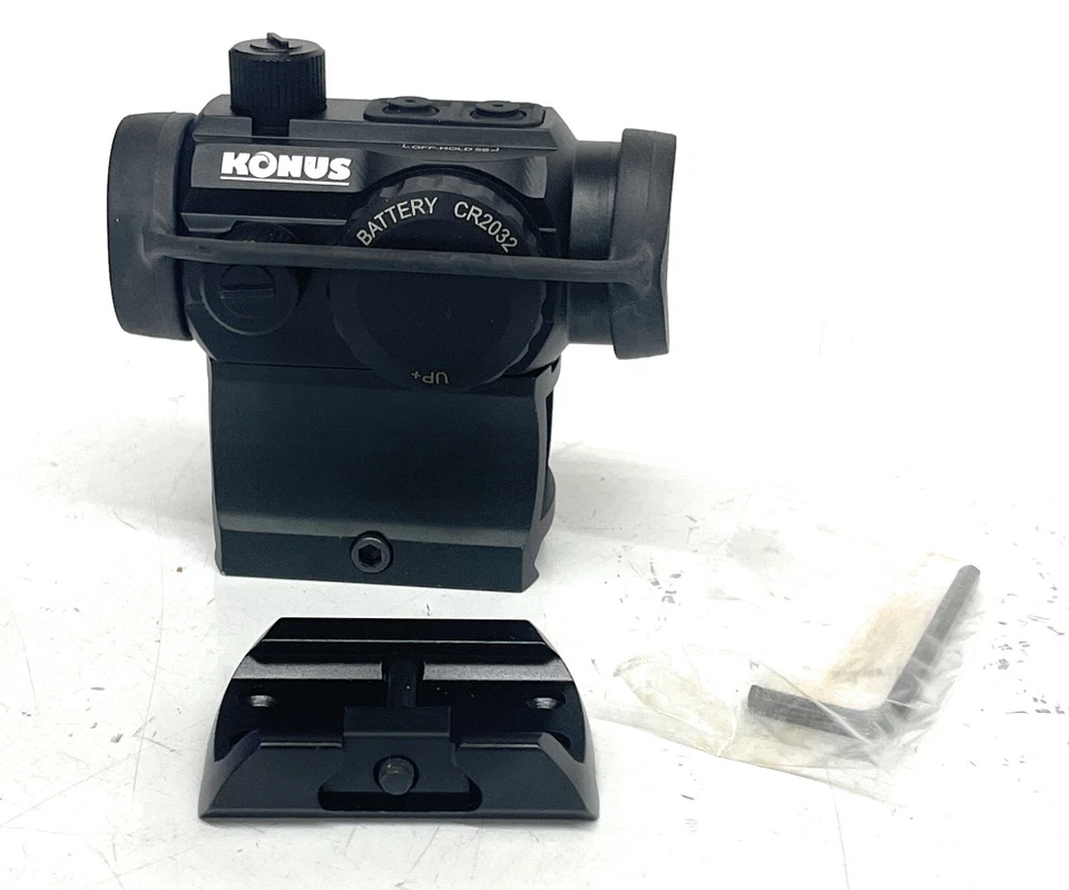 Mini mira de punto rojo Konus Nuclear con montaje vertical doble, negro mate, 7217 Foto 1 de 4