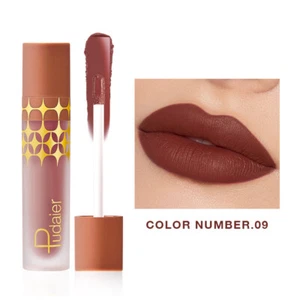 Esmalte labial líquido mate terciopelo brillo antiadherente taza lápiz labial hidratante - Imagen 1 de 41