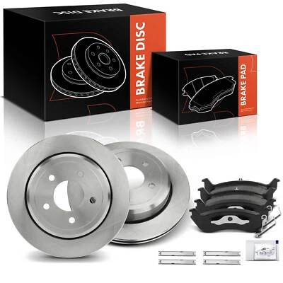 Rotores de disco de freio traseiro e pastilhas de freio de cerâmica para Ford Crown Victoria 2003-2011 - Imagem 1 de 4
