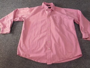 Daniel Cremieux Mens shirt Large pink classic cotton button down casual - Picture 1 of 15