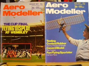 2 X AEROMODELLER 1977  MODEL AIRCRAFT  MAGAZINES JULY AUGUST 1977 - Bild 1 von 3