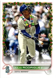 2022 Topps Holiday Rookie - Julio Rodriguez (#HW44) Seattle Mariners - Picture 1 of 2