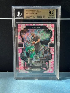 2024 Panini Liv Golf Prizm Jon Rahm STAT Cherry Blossom /27 RC Beckett 9.5 - Bild 1 von 2