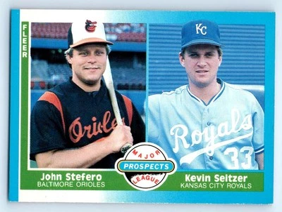 1987 Fleer #652 John Stefero / Kevin Seitzer RC MLB - Image 1 of 2