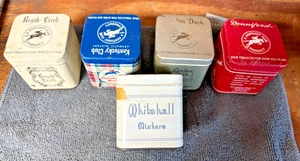 Vintage Tobacco Tins, Kentucky, Brush Creek, Donniford, Whitehall brands Qty 5 - Picture 1 of 6
