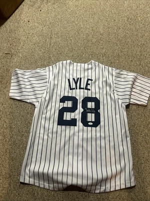 NEW YORK YANKEES- SPARKY LYLE SIGNED AUTOGRAPH JERSEY JSA COA MLB STAR - Image 1 of 4