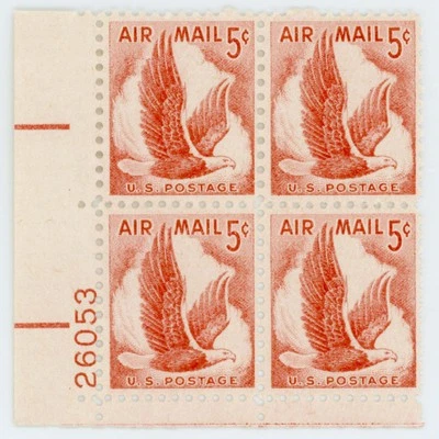 US #C50 Plate Block | Mint NH | Very Fine/ Extra Fine - Image 1 of 2