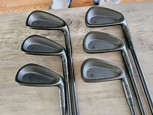 Stix Iron Set Black 5-PW Stiff Flex Graphite Shafts Right Handed RH - Picture 1 of 8
