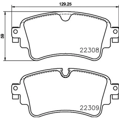 BREMBO P 85 154X BRAKE PAD SET DISC BRAKE REAR AXLE FOR AUDI AUDI (FAW) VW - Imagem 1 de 4