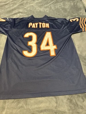Camiseta masculina Walter Payton #34 Reebok Chicago Bears futebol americano NFL GG - Imagem 1 de 4