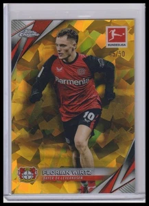 2024-25 Topps Chrome Sapphire Bundesliga Florian Wirtz Gold 45/50 Leverkusen - Bild 1 von 2