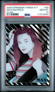 2025 Topps Stranger Things High Tek Max Mayfield #G6 Glam PSA 10 - Picture 1 of 2