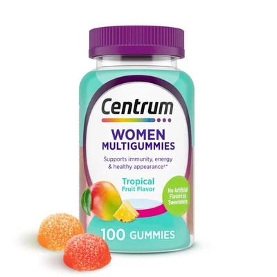 Gomitas multivitamínicas para mujer energía inmune apariencia saludable apoyo 100 co... Foto 1 de 4