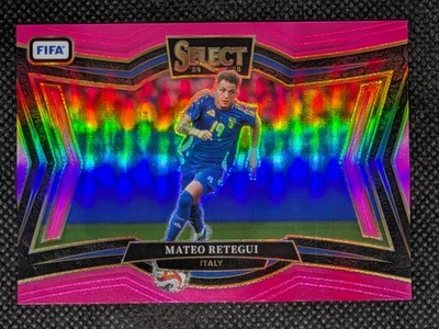 Mateo Retegui 2024-25 Panini Select FIFA Field Level Pink Prizm #/59 Italy - Image 1 of 2