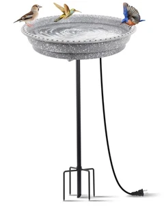 Heated Bird Bath for Outdoors for Winter, 75W Bird Bath Water Heater Bird Bat... - Picture 1 of 7