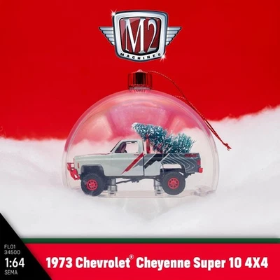 M2 Machines SEMA 2025 Edition - 1973 Chevrolet Cheyenne Super 10 4x4 Ornament - Image 1 of 4