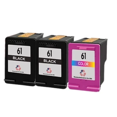 Compatible Ink Cartridges HP 61 Black & Color Variation-USA - Image 1 of 2