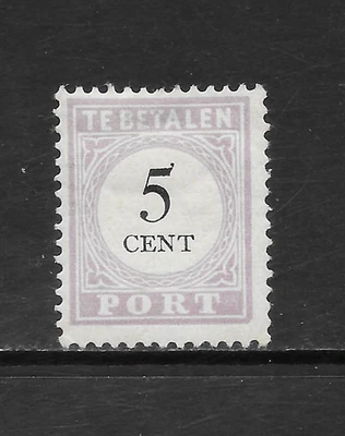 SURINAM SCOTT J2 MHNGAI FINO (B) - 1886 5c LILA FRANQUEO DEBIDO EMISIÓN Foto 1 de 2