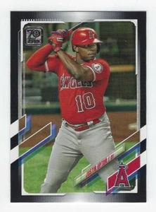 2021 Topps Serie 2 #527 Justin Upton Negro Paralelo #'d 35/70 ~ Ángeles - Imagen 1 de 2