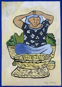 Diego Rivera Drawing on paper (Handmade) signed and stamped - Picture 1 of 2