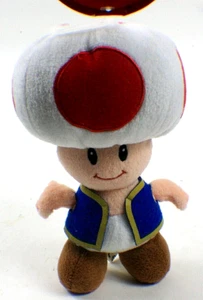 Super Mario All Star Collection Plush Mushroom Toad 6" NWT 2009 d6 - Picture 1 of 5