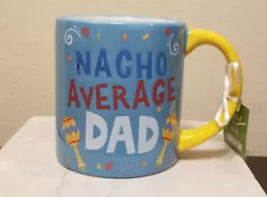 Lang by Design Hand Painted "Nacho Average Dad" Mug Father's Day Grandpa Daddy - Picture 1 of 4