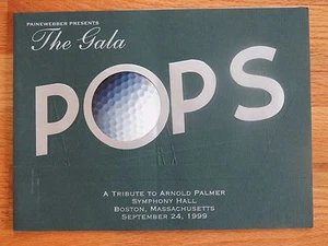 Rare Tribute to ARNOLD PALMER Symphony Hall Boston MA Sept 24 1999 Gala Program - Picture 1 of 1