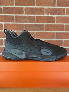 Nike Fly By Mid 2 Mens Triple Black New Sneakers NIB Basketball Shoes Retro
