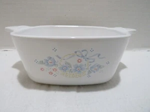 VTG CORNINGWARE COUNTRY CORNFLOWER 2-3/4 CUP CASSEROLE DISH P-43-B - Picture 1 of 8