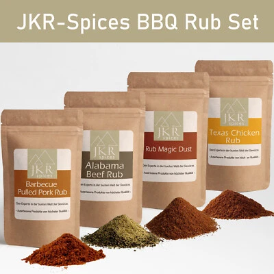 4 x 500g BBQ Rub - Pulled Pork, Alabama Beef, Texas Chicken & Magic Dust Rub - Image 1 of 4