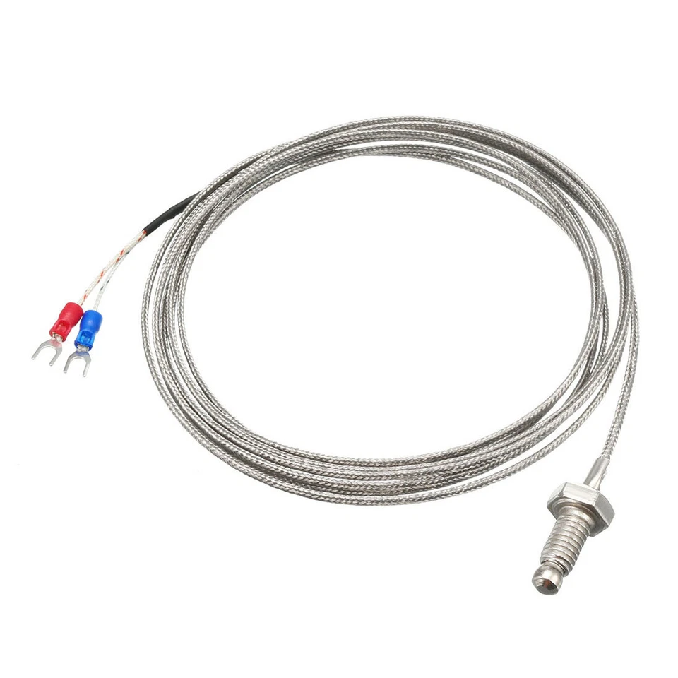 UXCELL K Type Pt100 Temperature Sensor Probe Screw Type Thermocouple 1-5 Meters Cable