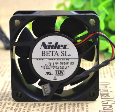 1PCS NEW Nidec D06A-24TS8 01 24VDC 0.15A 60*60*25MM cooling fan #LRR - Image 1 of 3
