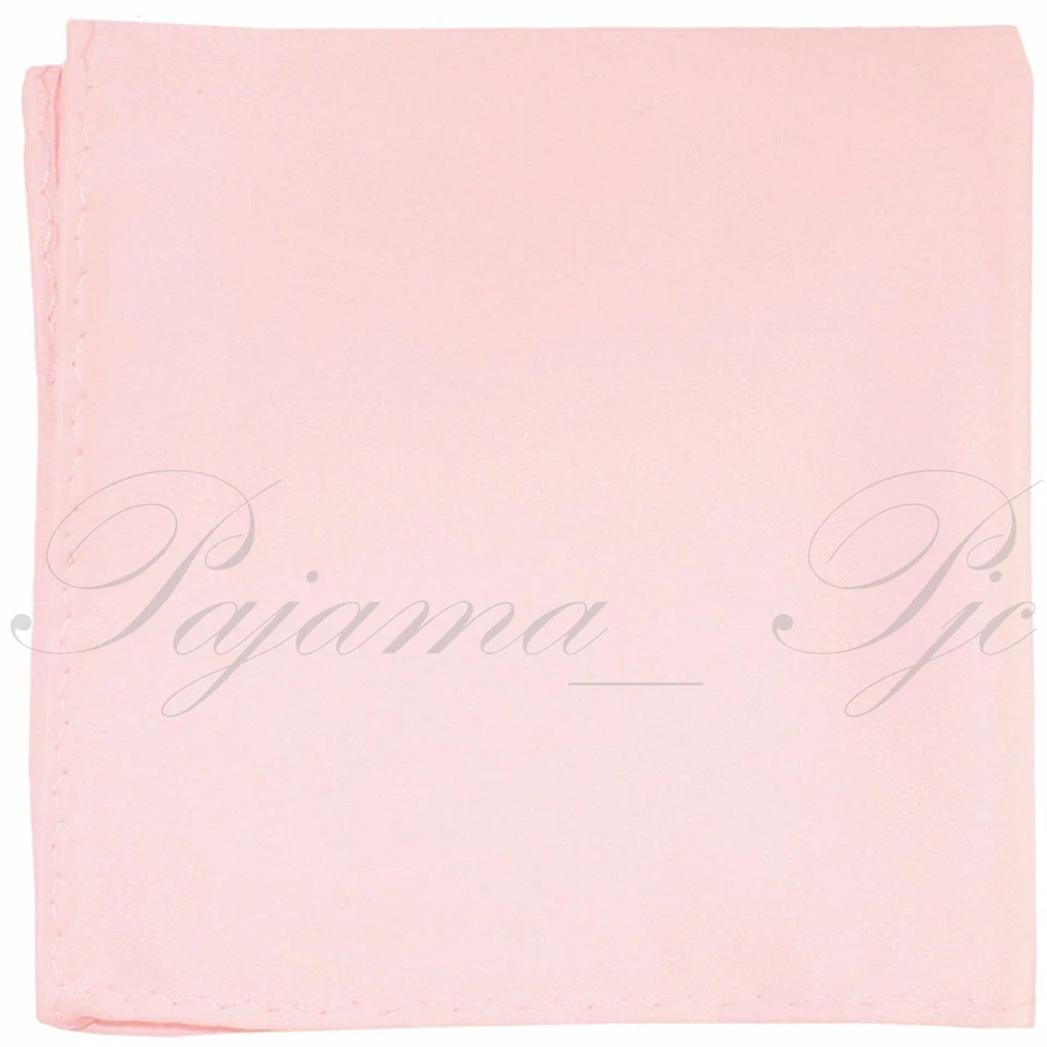 New SOLID Men's Handkerchief Pocket Square Hanky Wedding Party Prom 10" X 10" - Image 1 of 1