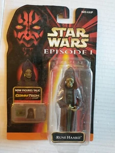 Star Wars RUNE HAAKO Episode 1 Phantom Menace Action Figure 1999 Commtech NEW - Picture 1 of 12